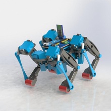 Vierfüßler Hund Roboter Arduino Robotik Bluetooth 3d print model - Mito3D
