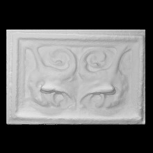 cardiff baía cabeça cais construção Dragão telha Varredura 3d uk Gales cerâmica argila histórico disparamos 3d print model - Mito3D