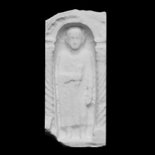 devotee isis scan 3d art carving egypt egyptian sculpture museum uk birmingham gallery 3d print model - Mito3D