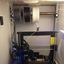 server cabinet filament holder filamentholder servercabinet 3d print model - Mito3D