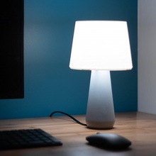 tavolo lampada giardino lampadina decorazione design scrivania interni luce moderno bianca pla lumiere lampe deco atmosfera 3d print model - Mito3D