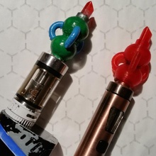 flux chamber drip gadgets & electronics drip-tip vaporizer kangertech ego expansion 3d print model - Mito3D