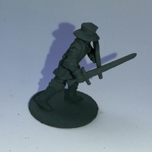 ayak şövalye minyatür kalkan kılıç 28mm masaüstü Ortaçağa ait rpg Warhammer masa oyunu dnd yol bulucu don krallar savaş kow 3d print model - Mito3D