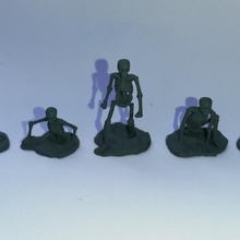 skeleton miniatures 28mm tabletop fantasy rpg undead warhammer miniature boardgame dnd pathfinder frostgrave kings war 3d print model - Mito3D