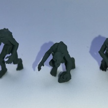 ghoul miniature 28mm tavolo fantasia rpg non morti wargaming warhammer miniatura tomba gioco dnd esploratore frostgrave re guerra 3d print model - Mito3D