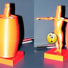 barril hombre sorpresa fan art juegos juguete twoparts 3d print model - Mito3D