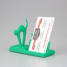 cat meow business card holder & garden 3d print model - Mito3D