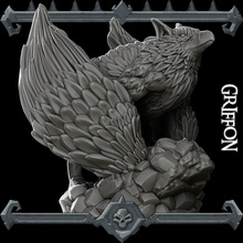 luxe griffon table 3d print model - Mito3D