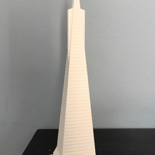 Transamerica piramit san Francisco Amerika Birleşik Devletleri mimari bina Kaliforniya kule banka anıt San dönüm noktası mimar torre gökdelen mini dünya miniworld3d 3d print model - Mito3D