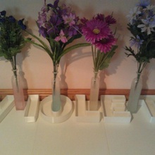 letter bowls & garden love vase birthday alphabet 3d print model - Mito3D