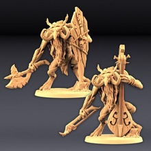 zukki violoncelliste troll musicien guerrier table monstre marteau guerre miniature Patreon dnd ag éclaireur artisanguild 3d print model - Mito3D