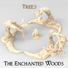 enchanted woods tabletop figurine forest hobby mini terrain tree warhammer wood miniature land rune wargame mystical dryad sigmar ageofsigmar sylvaneth wyldwood awakened 3d print model - Mito3D