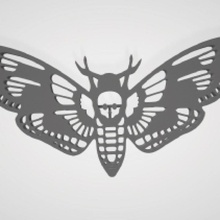 papillon nuit keck cou Goth 3d print model - Mito3D