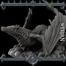 deluxe wyvern tabletop 3d print model - Mito3D
