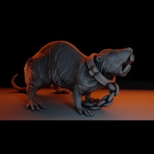 Manny cansız mole rat masaüstü minyatür 03 yaratık dev mini canavar rpg Warhammer sıçan mutant d dnd köstebek molerate 3d print model - Mito3D