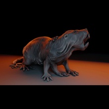 Morty cansız mole rat masaüstü minyatür 04 yaratık dev mini canavar rpg Warhammer sıçan mutant d dnd köstebek molerate 3d print model - Mito3D