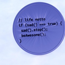 Untersetzer Arduino Kaffee Getränk praktisch Java Lächeln Haushalt Programmierung Python glücklich Code Achterbahn Lernprogramm ide bearbeitet idealab Programmierer Aussage 3d print model - Mito3D
