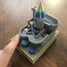 Château mini marbre aventure jouets Jeux Jeu mécanique médiéval jouer jouet mécanisme boutons 3d print model - Mito3D