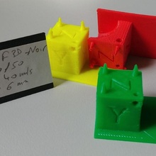 jp étalonnage cube 3d print model - Mito3D