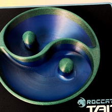 yin-yang bowl nuts yinyang 3d print model - Mito3D