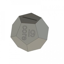 intel i9 piggybank moneybox 3d print model - Mito3D