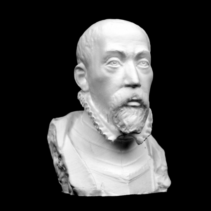 busto nobile museo nazionale d'arte copenaghen danimarca scansione 3D print model - Mito3D