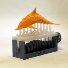 nager dauphin jouets Jeux mécanique jouet cinétique mouvement vague automates 3d print model - Mito3D
