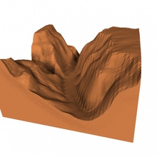 e3d+vet exercise valleys types canyon valley 3d print model - Mito3D