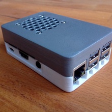 raspberry 3 b+ case optional 30 40mm fan mount pi enclosure 30x30 40x40 3d print model - Mito3D
