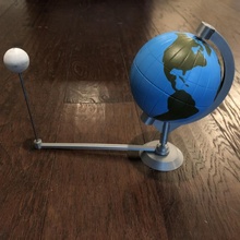 globo modelo ficar pé órbita lua Educação terra 3d print model - Mito3D