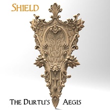 durtu's aegis tabletop aegis elf shield warhammer weapon wood miniature artefact defense d&d dnd pathfinder woodelf sylvaneth durthu treelord alarielle