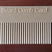 barba pente cartão carteira bolso suporte crédito 3d print model - Mito3D