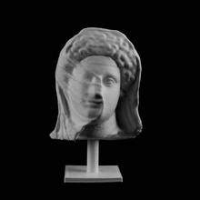 cabeça mulher véu conheceu york scan 3d print model - Mito3D