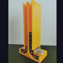 9v batería almacenamiento soporte artilugio electrónica pilas 3d print model - Mito3D