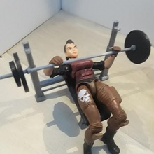 weight bench weights 1 18 scale action figures 3d print model - Mito3D