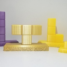 tetris trofei 7 pezzi maximus tazza 99 nintendo interruttore giochi puzzle trofeo tetris99 massima 3d print model - Mito3D