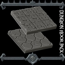 gothique ville donjon sol pack table 3d print model - Mito3D