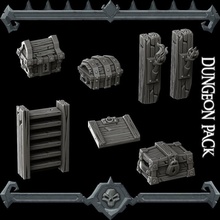 gothic city dungeon pack tabletop 3d print model - Mito3D