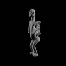 Afrikalı kadın çocuk royal ontario Müzesi Kanada tarama 3d print model - Mito3D