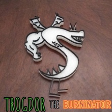trogdor burninator fan art cool dragon drawing fantasy internet silly parody 3d print model - Mito3D