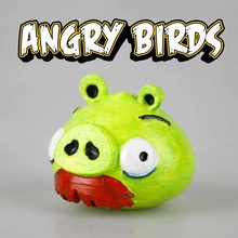 foreman maiale angry birds giochi giocattoli iphone app mac samsung videogame uccelli male arrabbiato angrybirds piggies brutto 3d print model - Mito3D