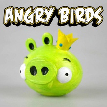 king pig angry birds Spielzeug Spiele iphone app mac samsung videogame Vögel böse angrybirds piggies 3d print model - Mito3D