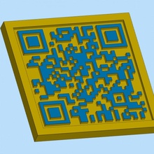 3d imprimable qr code QR Code 3d print model - Mito3D