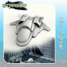 microfighter mesa sci fi estrella terreno miniatura ciencia ficción nave estelar aterrizaje 28mm hangar cerradura abierta viajero peligro buscador estrellas 3d print model - Mito3D