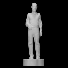 homem Varredura figura Peru museu contemporâneo resumo pé Elgiz 3d print model - Mito3D