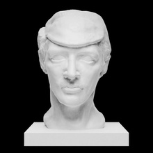 sir jacob epstein scan face head man portrait bronze sculptor 3d print model - Mito3D