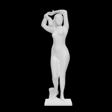 girl scan female figure sculpture woman wood tinted sergey konenkov 3d print model - Mito3D