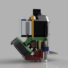 Realität Ender 3 bmg + e3d Vulkan montieren bauen 3d Drucker Extruder hotend Teile 3d print model - Mito3D