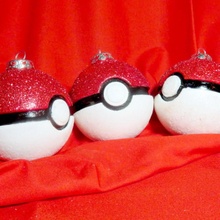 x mas pokeball Natale decorazione Pokemon albero natale 3d print model - Mito3D