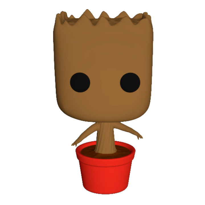 baby groot toys & games figure marvel gog funko 3D print model - Mito3D